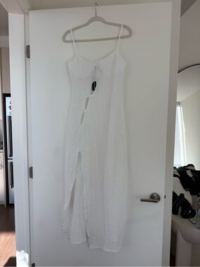 cut out maxi dress with sleeves Jessalynn Cut-Out Long Sleeve White Size:Men's B Live March 5 2026 LTP1148,Sparkles Tight Royal Blue hugging double liner fabric